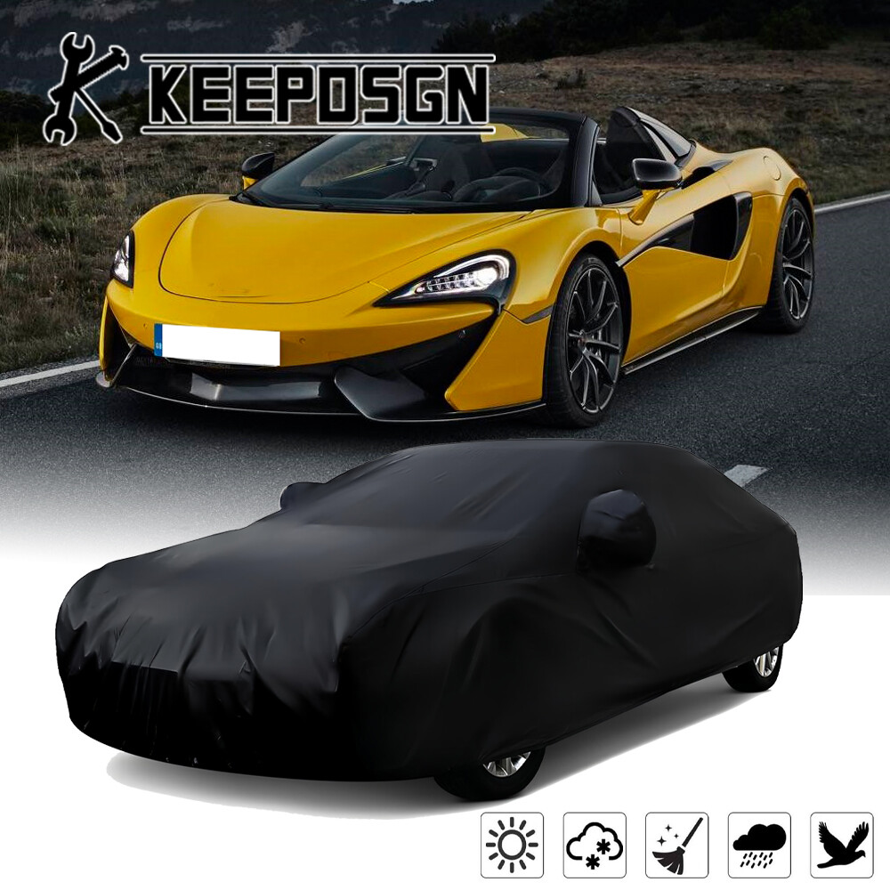 For McLaren 570S Satin Stretch Indoor Outdoor Full Car Cover Anti-UV Waterproof