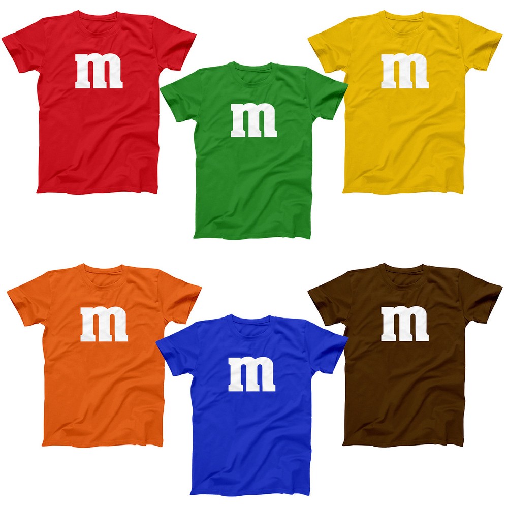M & Candy Costume Set Funny Humor Halloween Group Soft Blend Men's tee T-Shirt