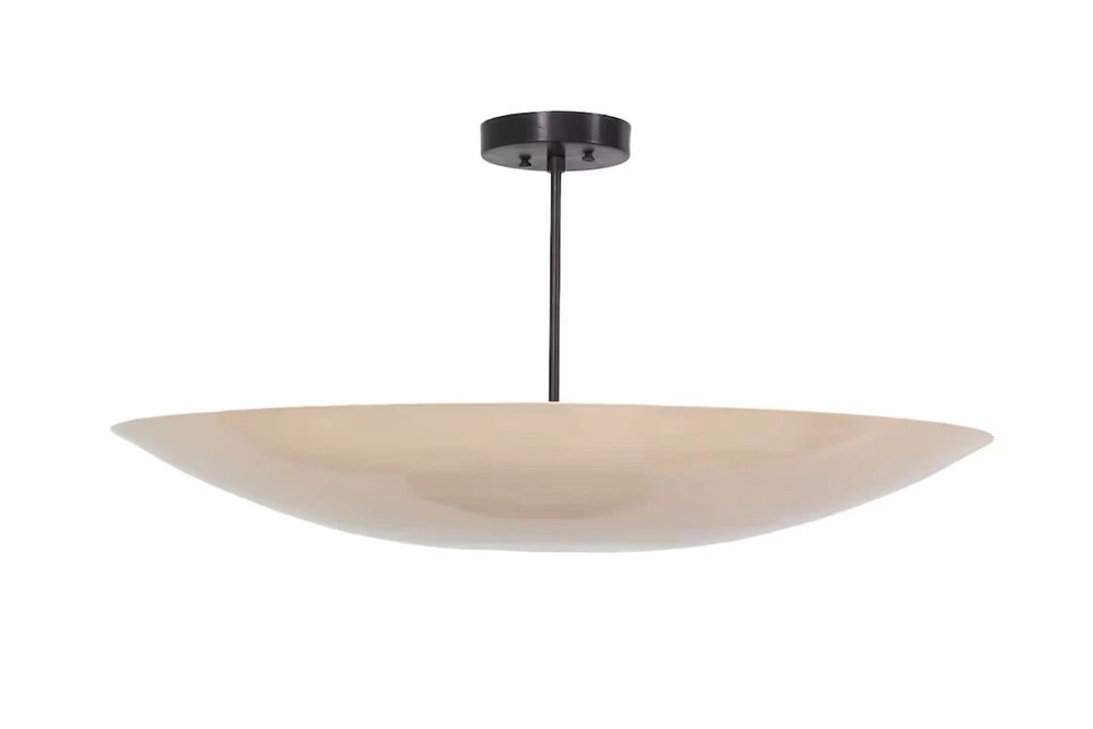 6 Light Elegant Ceiling Flushmount light Pendant Mid Century Modern Raw Brass