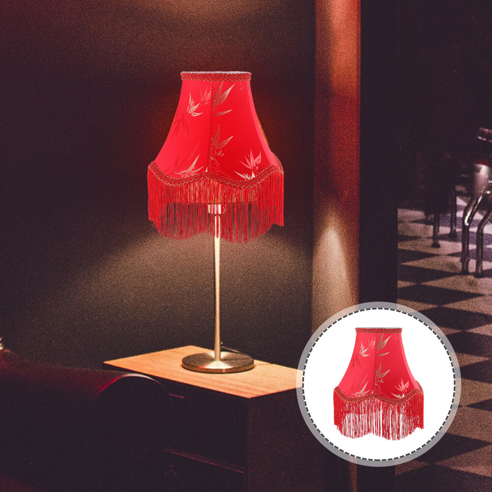 Wedding Lamp Shades Tassel Lampshade Table Only Wicker Light
