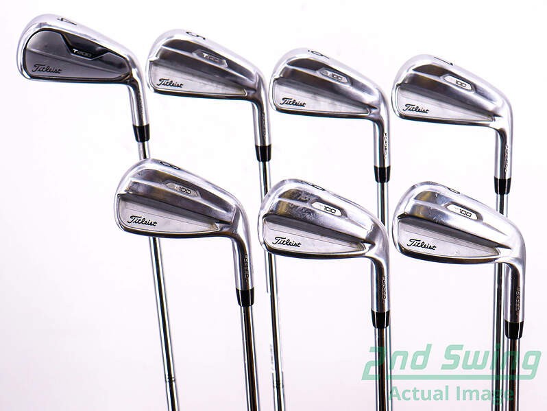 Titleist 2021 T100 T200 Combo Iron Set 4-PW Stiff Steel Right 38in
