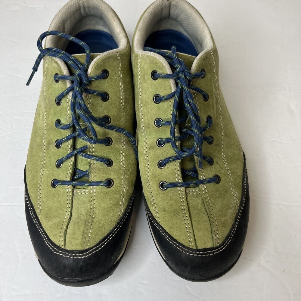 L.L.Bean Women's Green Suede Leather Walking Hiking Sneakers Size 9
