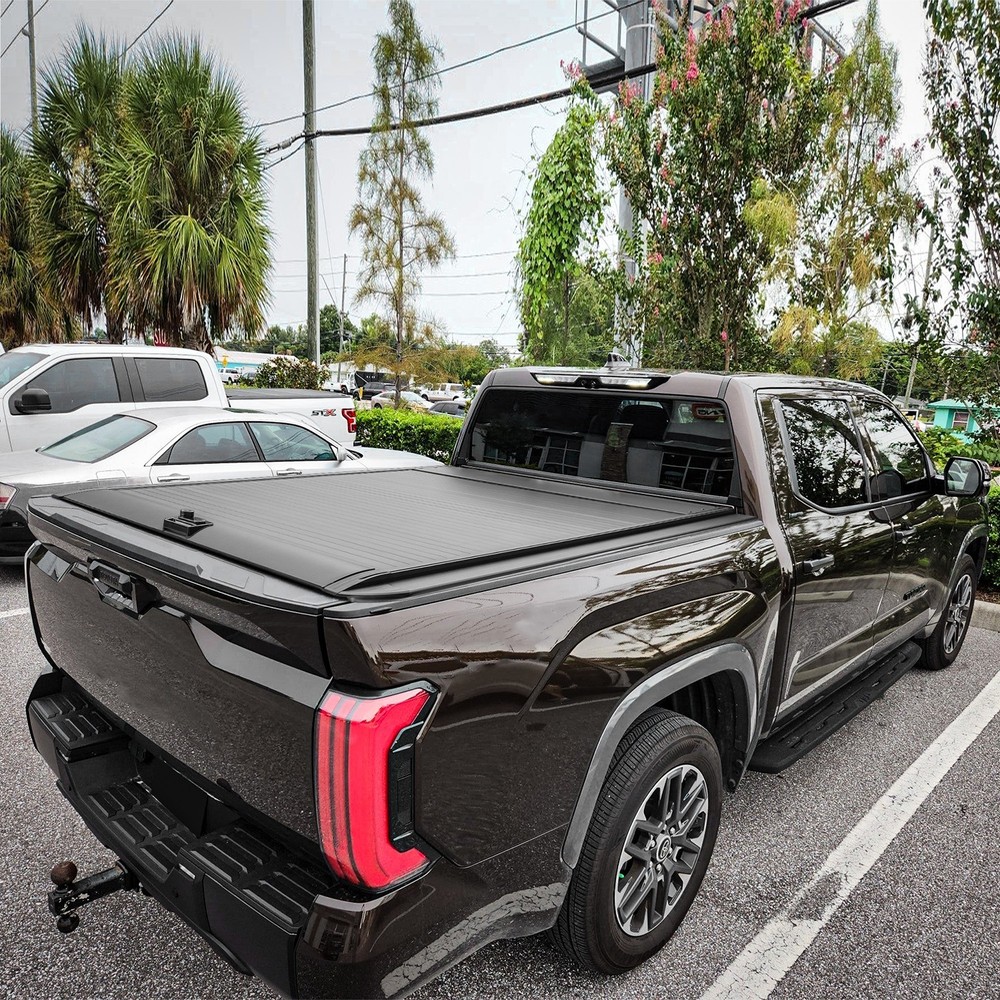 5.5 Retractable Truck bed Tonneau Cover With T Slot For Toyota Tundra 2017-2025