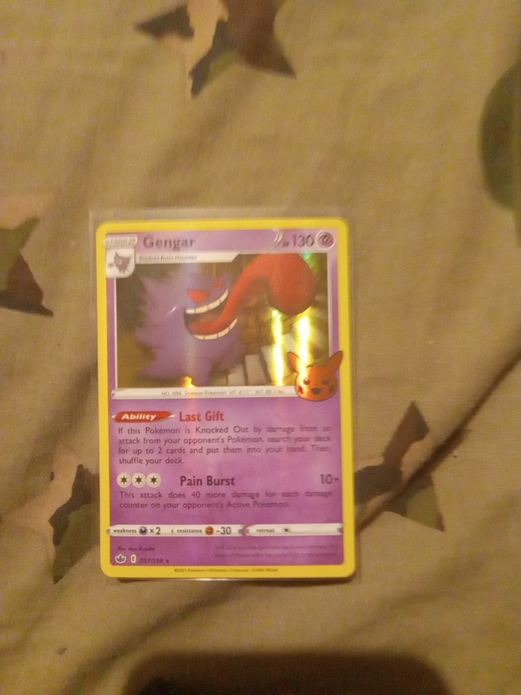 Gengar 057/198 Holo Trick or Trade Booster 2021 Copyright