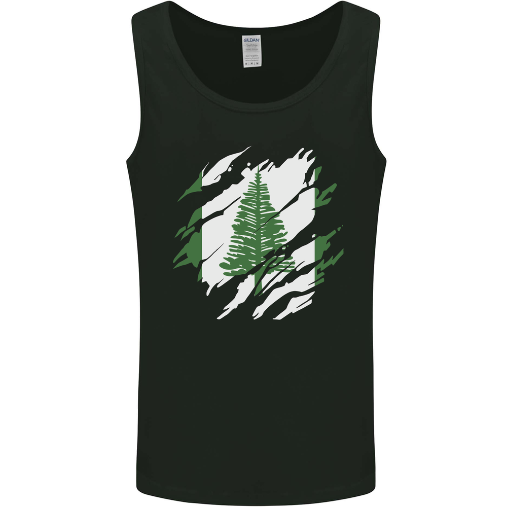 Torn Flag Norfolk Island Mens Vest Tank Top