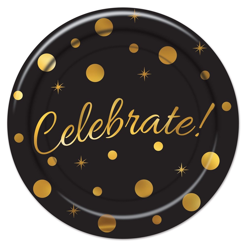 Beistle Celebrate Awards Night Dessert Plates - Party Supplies Decorations