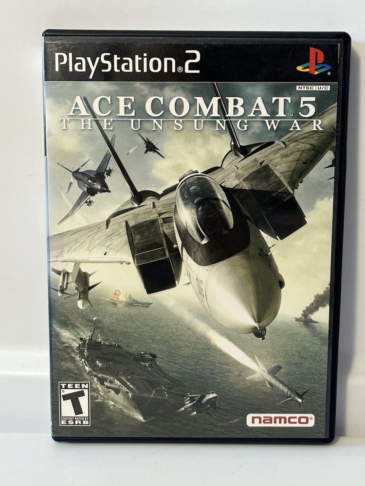 Ace Combat 5 The Unsung War (PS2, PlayStation 2) Complete CIB - Tested