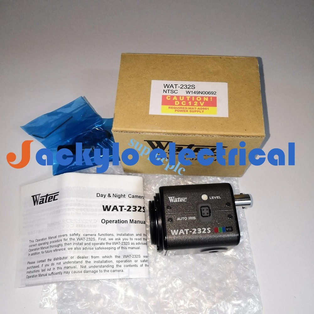 1PCS WATEC WAT-232S Ultra Low Illumination Black and White Camera