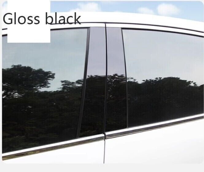 6x For Honda 24 Civic Accessories Window Body Moldings Trim Protector Scuff Trim