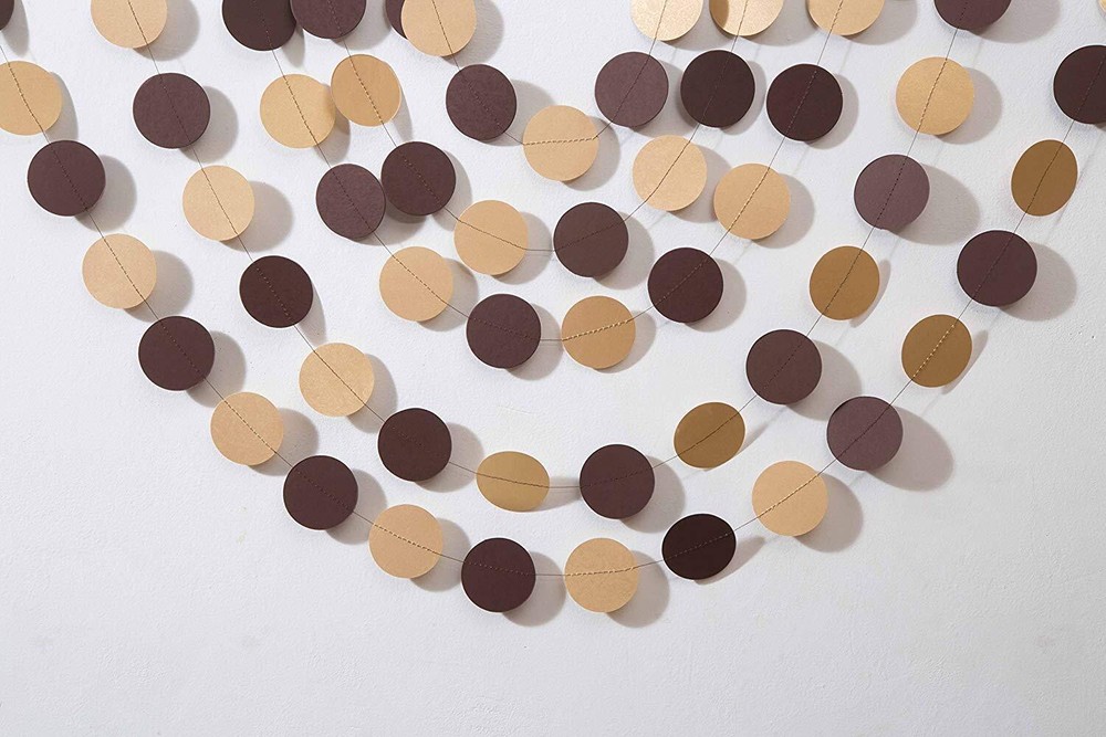 Boston Creative Kraft & Brown Paper Garland for Stylish Party Decor