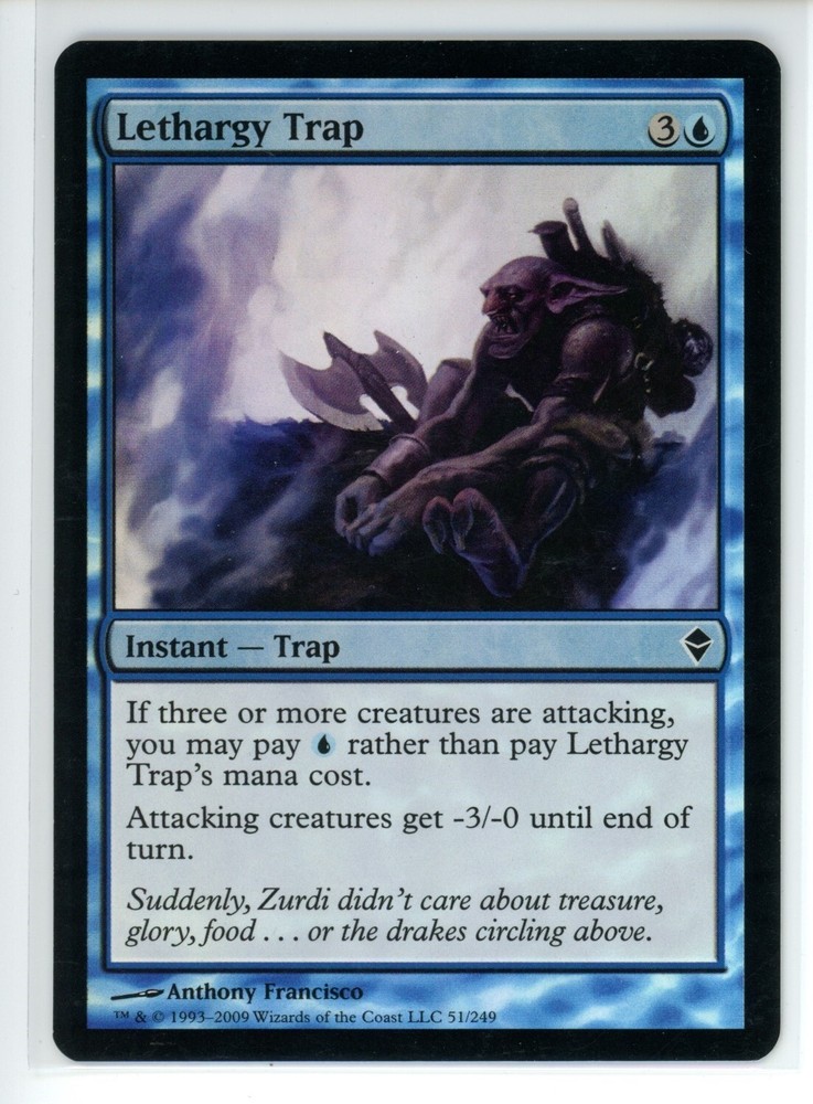 LETHARGY TRAP Zendikar FOIL #51 ZEN(LP)(MTG)