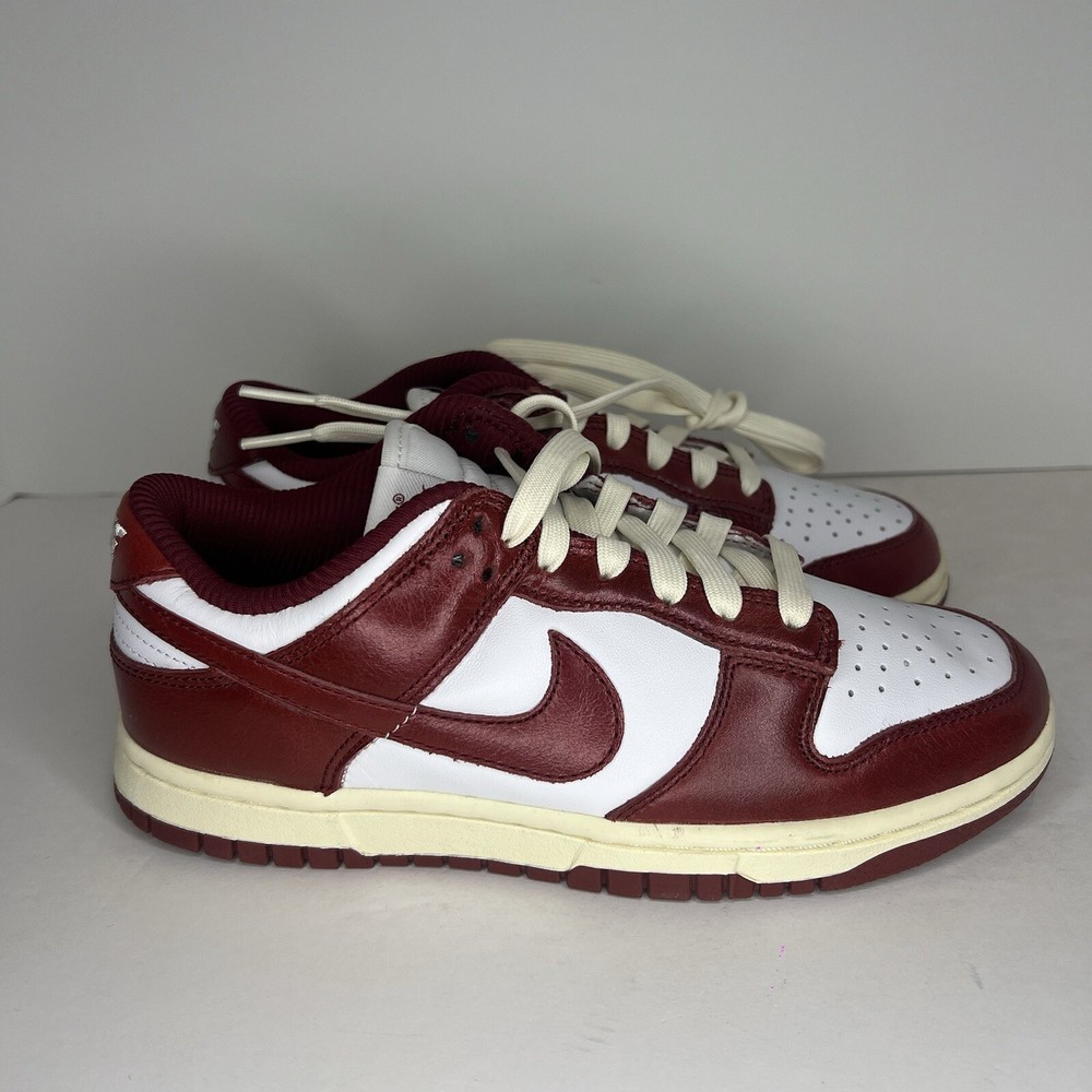Nike W Dunk Low PRM Premium Vintage Team Red Women's Size 5.5 FJ4555-100