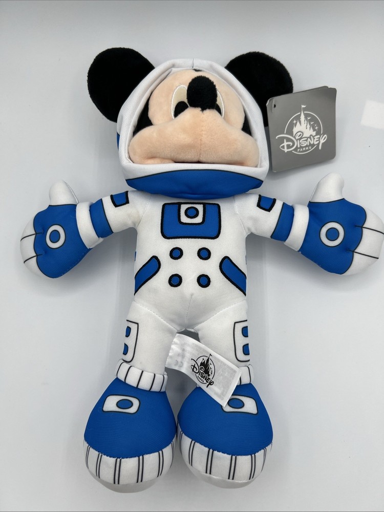 Disney Parks Space Mountain Mickey Mouse Astronaut 13-inch Plush Stuffed Toy New NWT