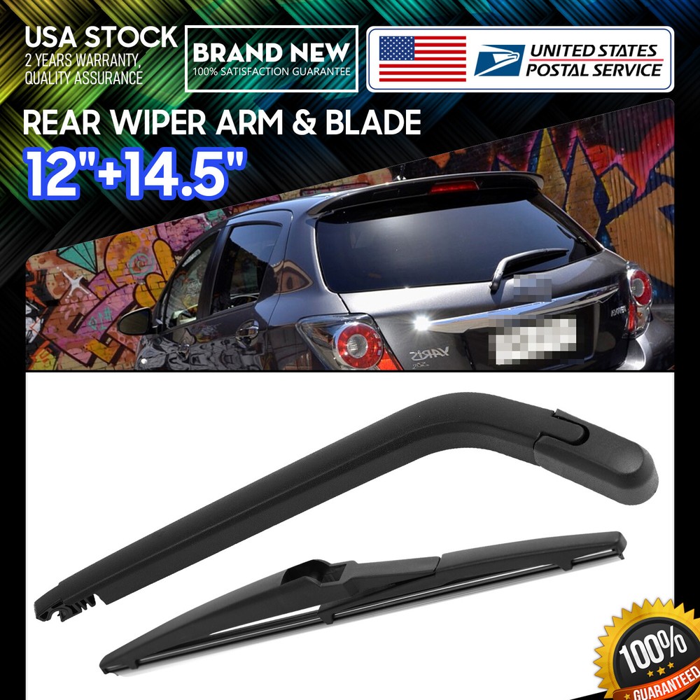 Super Clean OEM Quality Replace Windshield Rear Wiper Arm & Blade All Season