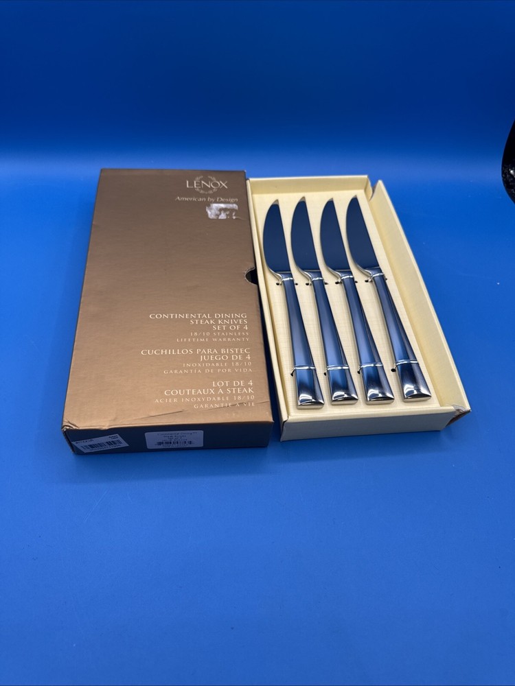 Lenox Continental Dining Steak Knives Lot of 4 #856229