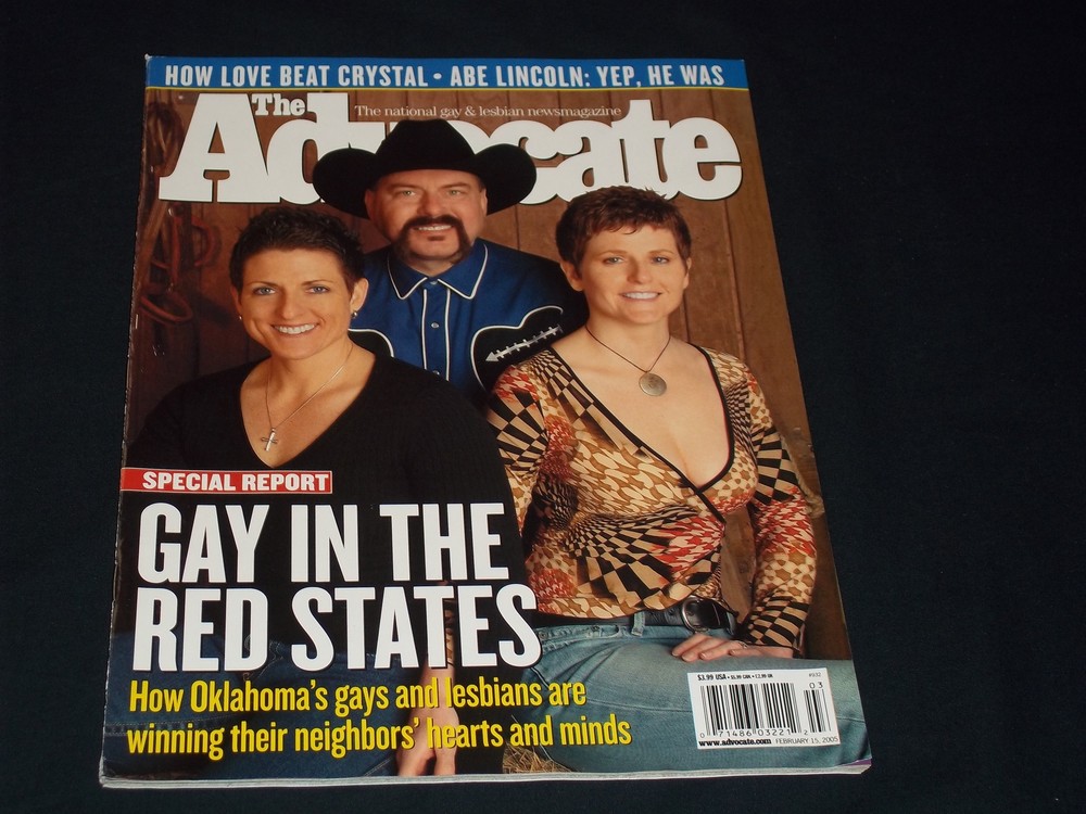 2005 FEBRUARY 15 THE ADVOCATE MAGAZINE - GAY IN THE RED STATES COVER - H 6613