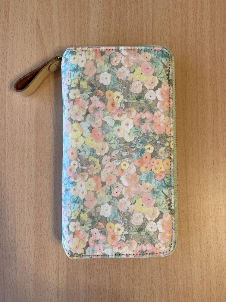 HOBONICHI NOTEBOOK WEEKS COVER LIBERTY HOLLYHOCKS ORANGE