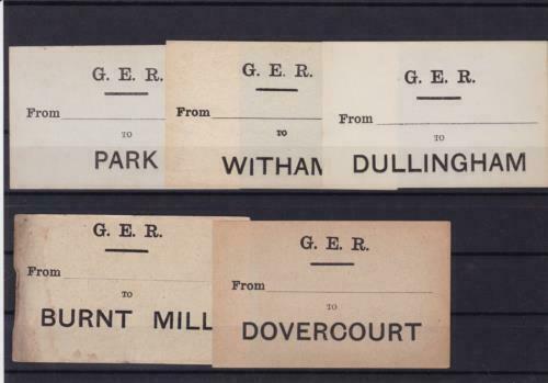 great eastern railway vintage luggage labels ref r14769