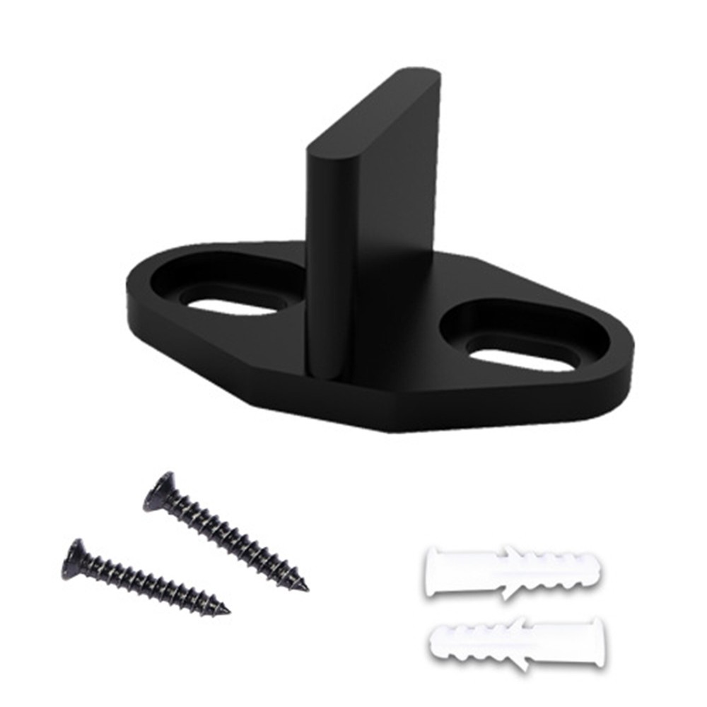 Barn Door Guides Black Carbon Steel Doors For Sliding Door Wall/Door Bottom 1Set