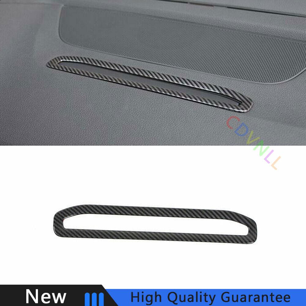 For Audi Q7 2016-2019 Carbon Fiber Steel Central Console Navigation Frame Trim