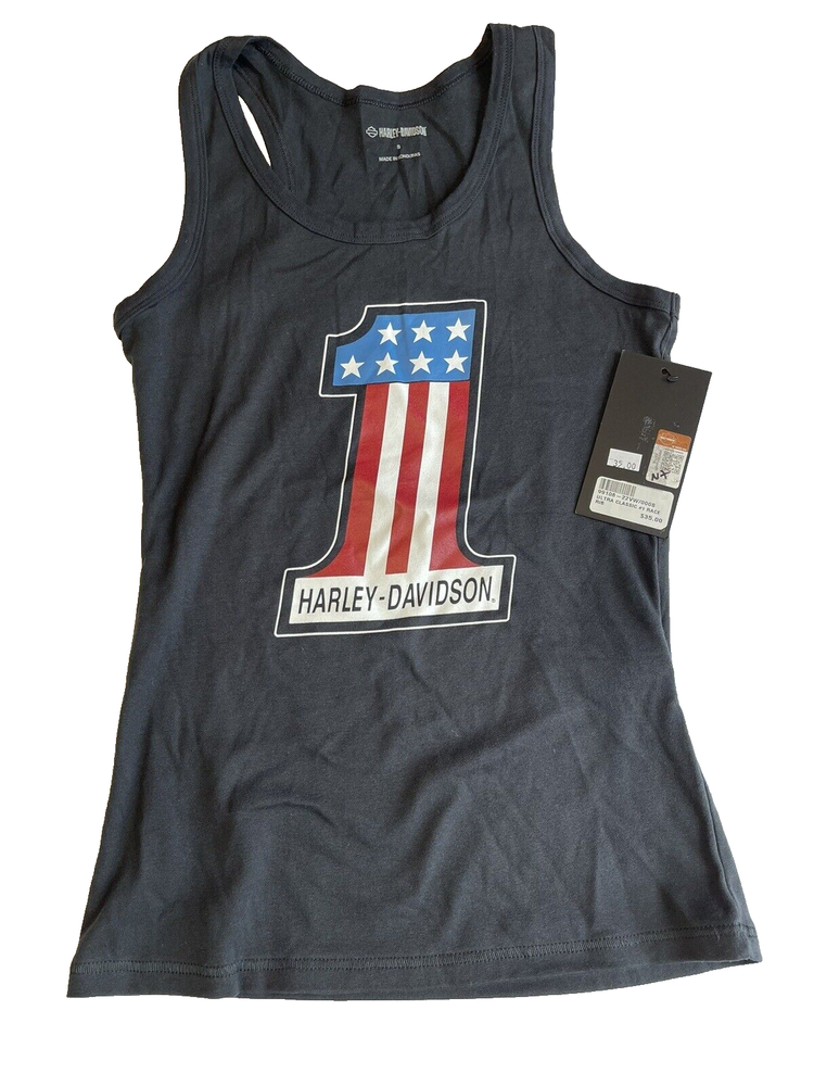 Harley-Davidson Women’s Black Tank Top Size Small #1 99108-22VW - S