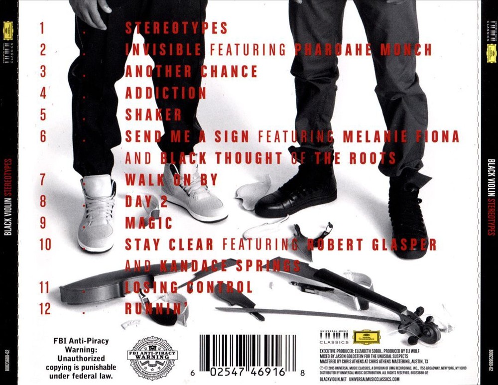 BLACK VIOLIN STEREOTYPES NEW CD