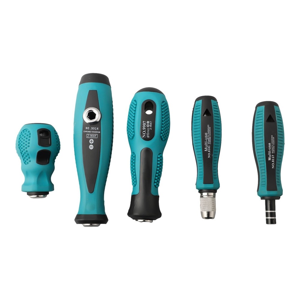 Rust-resistant screwdriver with non-slip grip and magnetic tip