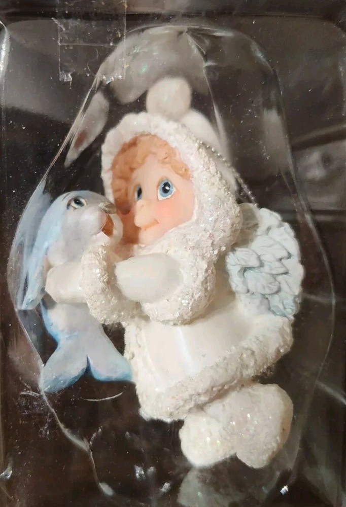 Dreamsicles Northern Lights 1999 Christmas Ornament Angel With Baby Dolphin NEW