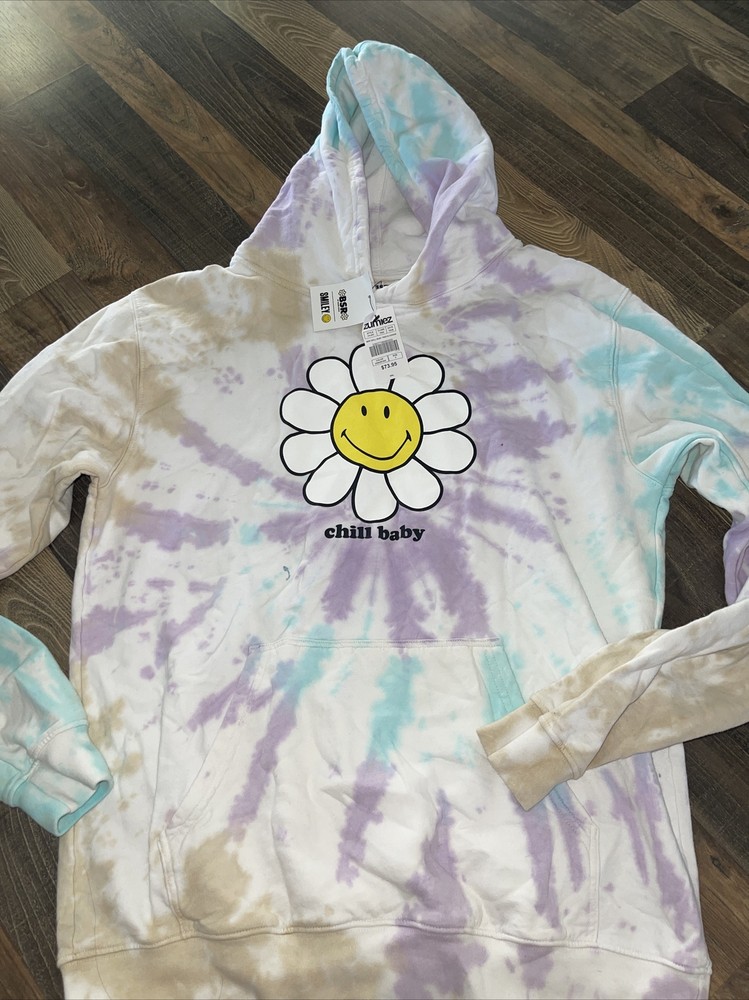 By Sami Ryan X Tie Dye Chill Baby Graphic Oversized Hoodie Size M ~ New