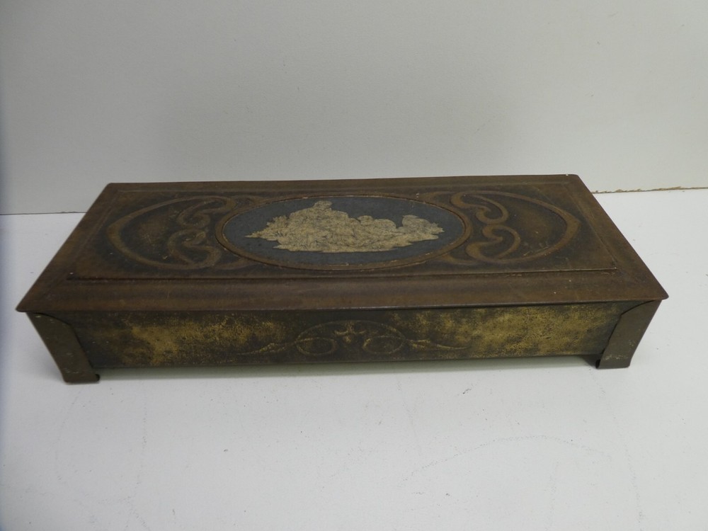 Vintage Art Nouveau De Reszke Cigarette Tin Box Case