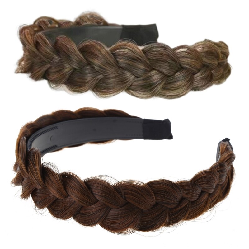 Braided Unisex Headband Stylish Polyester Hairband for Women