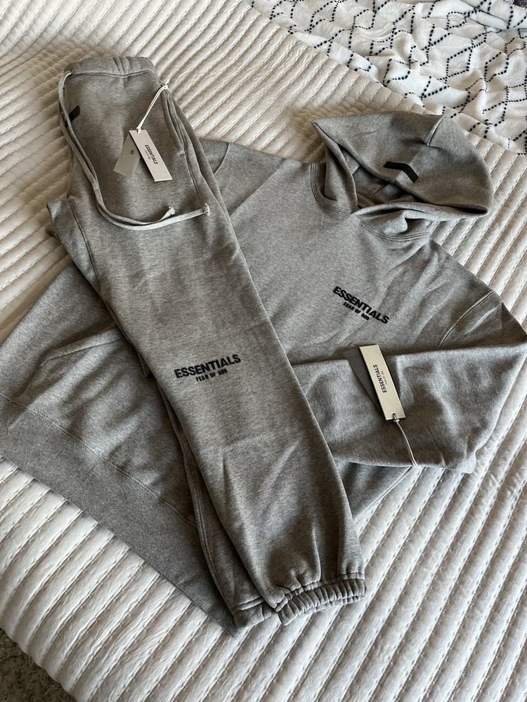 Fear Of God Essentials Dark Oatmeal Full Set Size Small