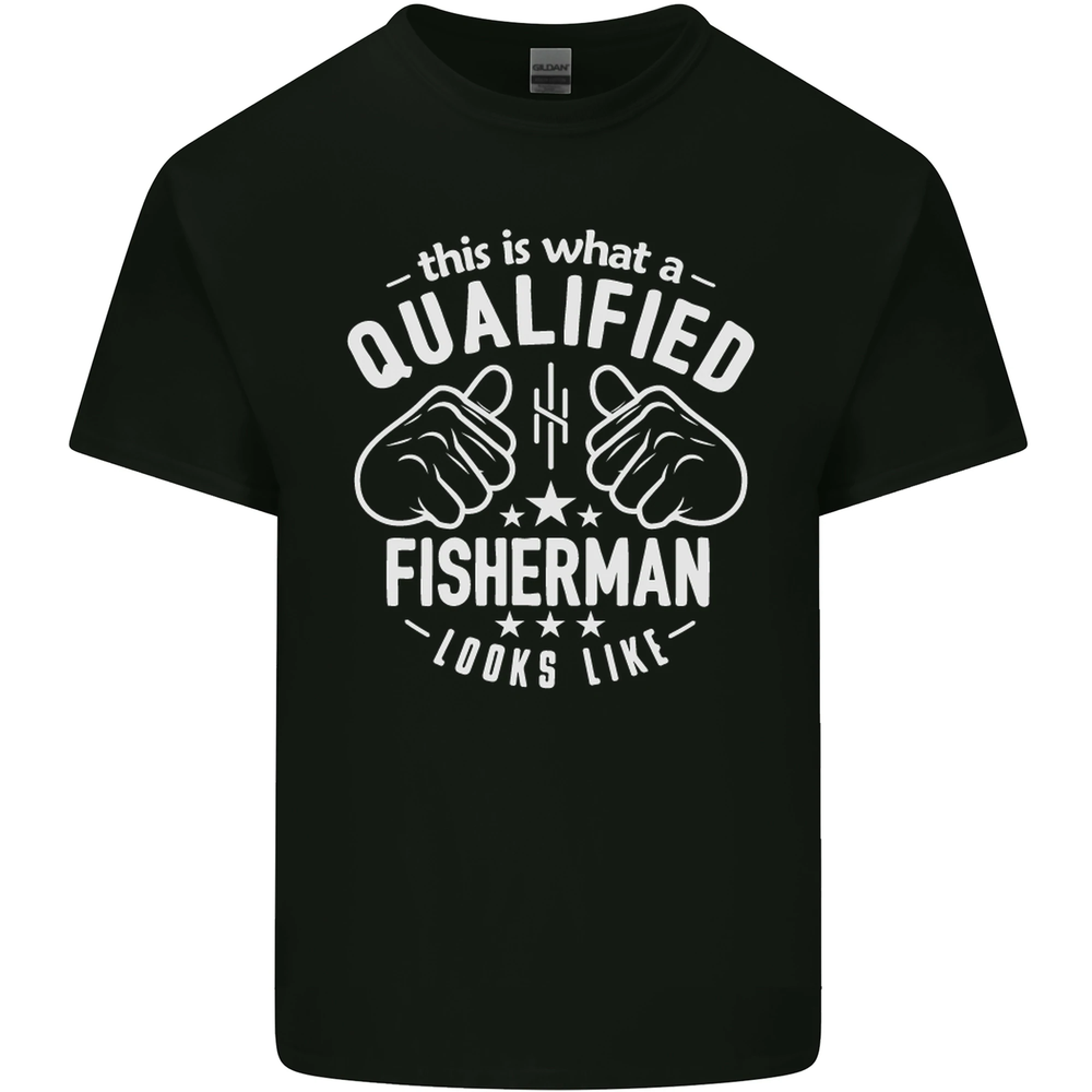 A Qualified Fisherman Looks Like Mens Cotton T-Shirt Tee Top