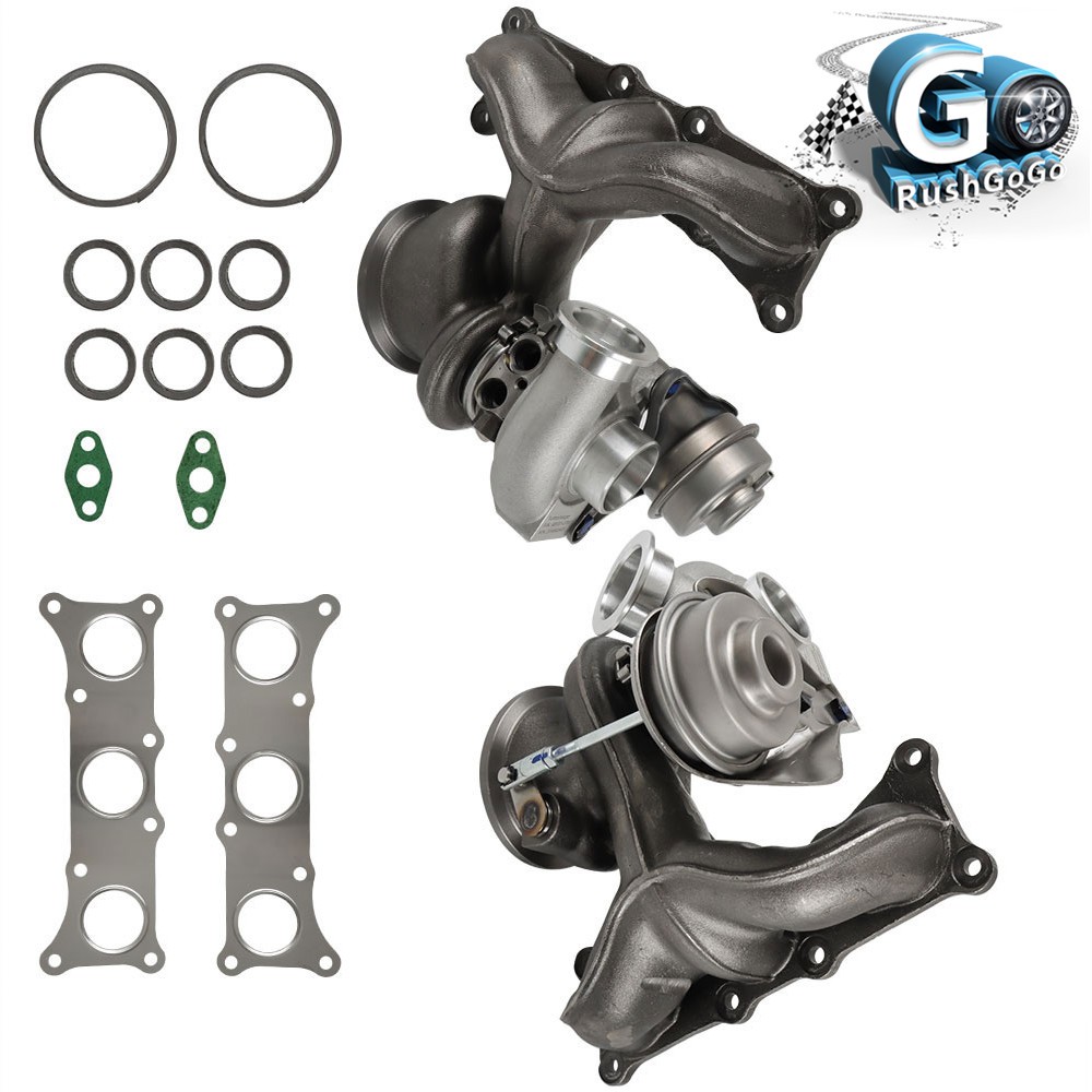 For BMW N54 N54B30 335i 335xi 335is 3.0L 2007-2013 Twin Turbos Turbocharger TD03