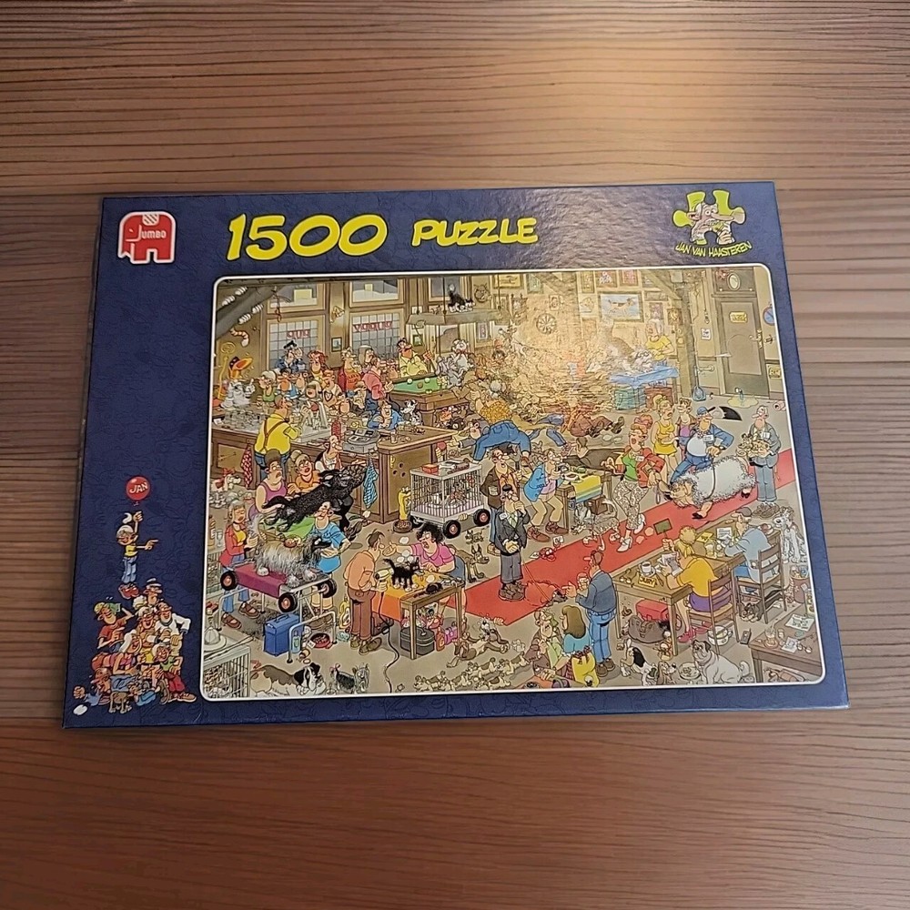Christmas Gift Jan Van Haasteren Jigsaw Puzzle 1500 Pieces Jumbo DOG SHOW 13035