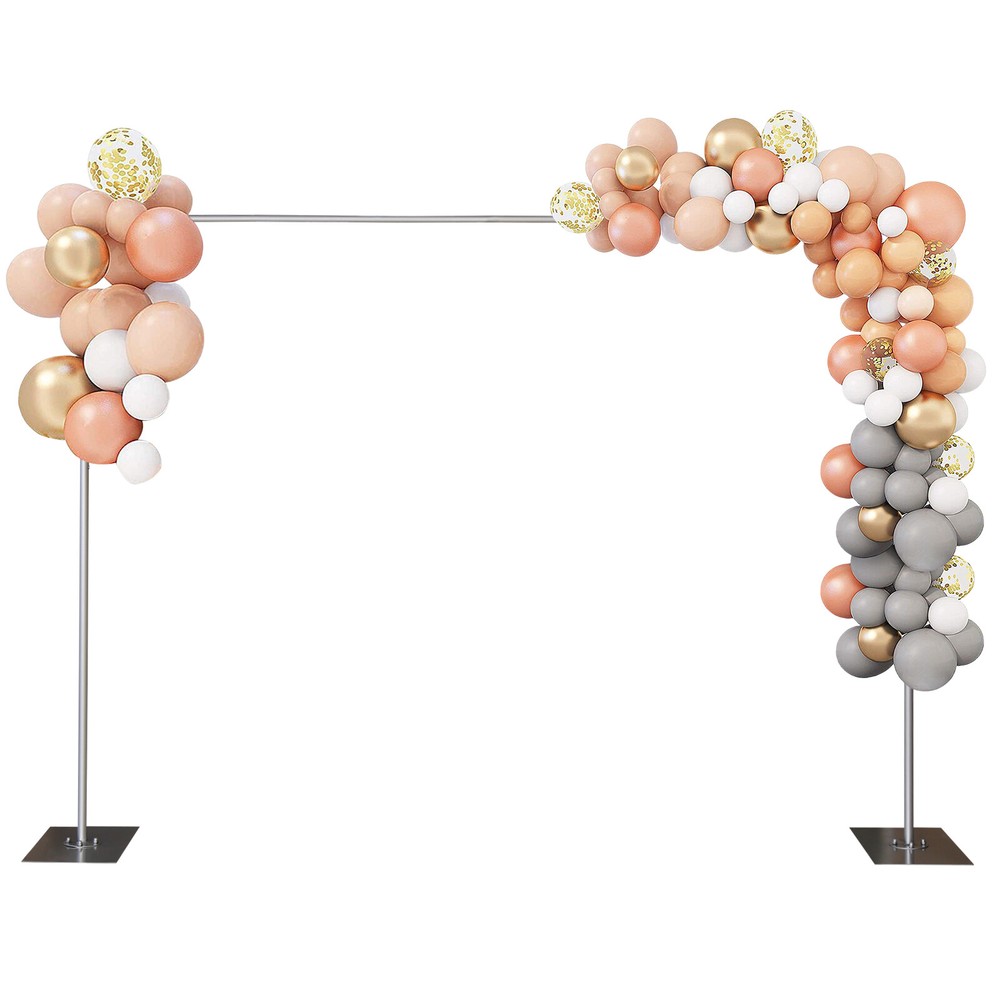 Heavy Duty Adjustable Pipe Drape Kit with Steel Base for Backdrops