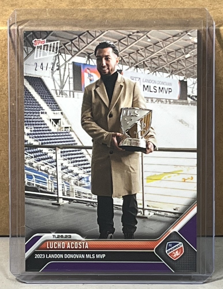 2023 TOPPS NOW MLS #240 LUCHO ACOSTA Landon Donovan MVP Purple Parallel 24/25