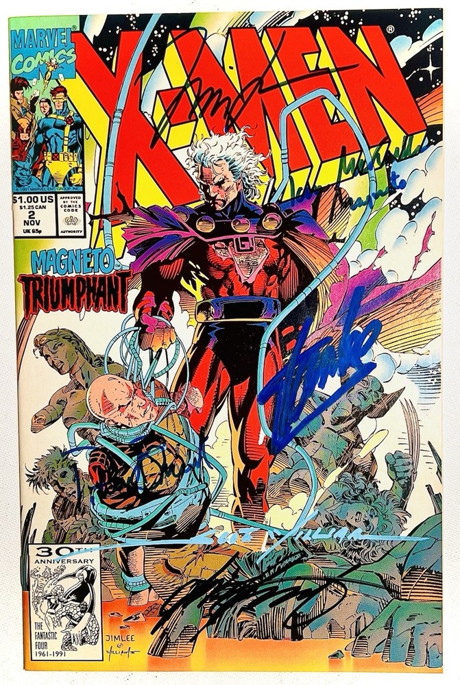 X-Men Vol. 1 No. 2 (1991) Magneto Triumphant Marvel Comics Multi Signed STAN LEE