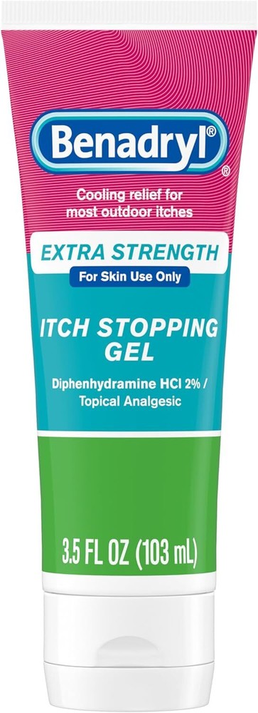 Benadryl Extra Strength Cooling Relief Anti-Itch Gel Topical Analgesic 3.5 fl.oz