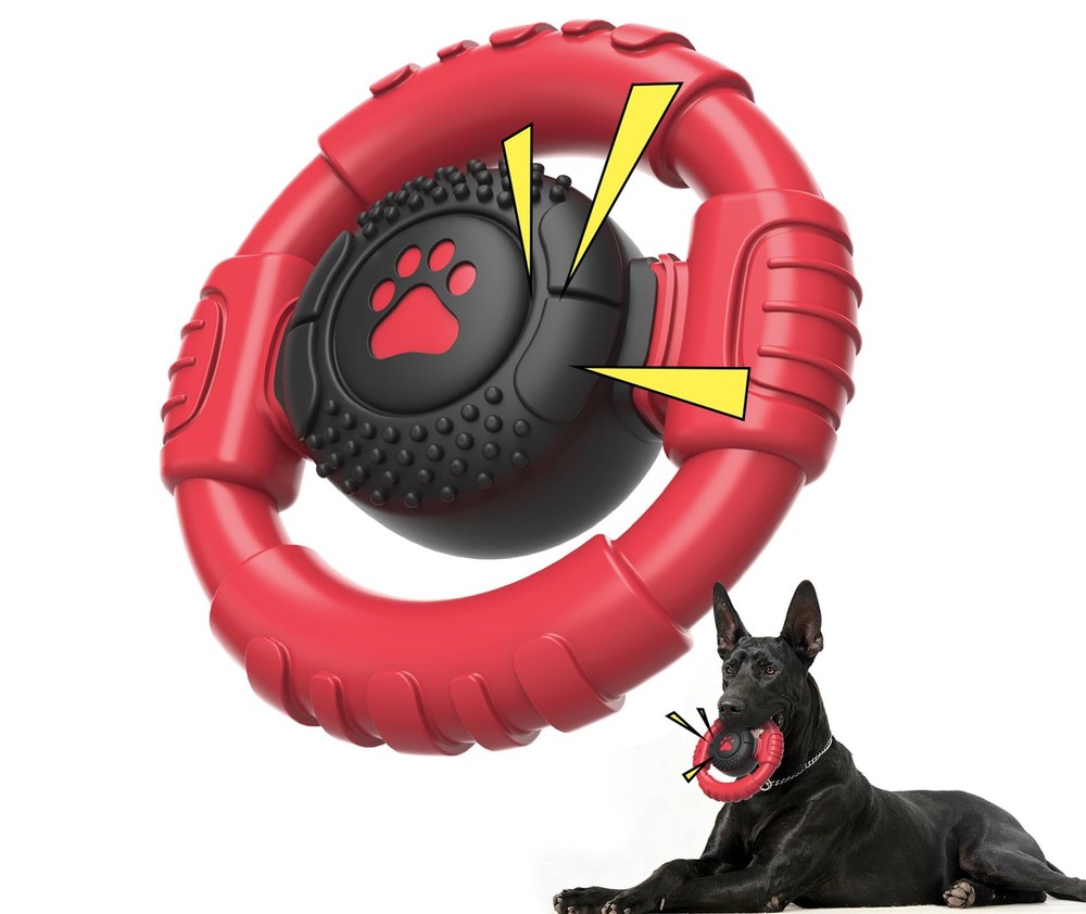 PODLINE Tough Dog Toys for Aggressive Chewers Large Breed, Indestructible Nyl...