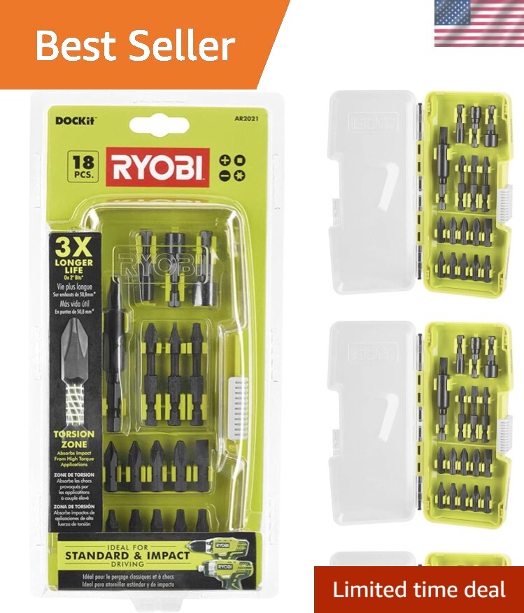 18-Piece Alloy Steel Impact Driving Kit for Power Drills