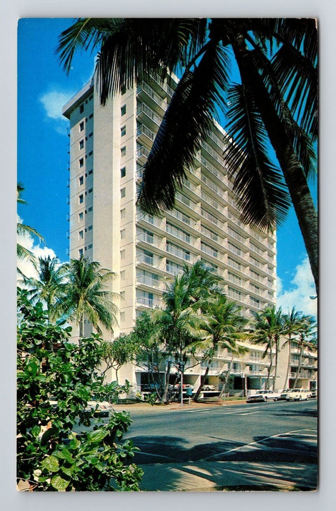 Waikiki HI-Hawaii, The Waikiki Surf Hotels, Vintage Postcard