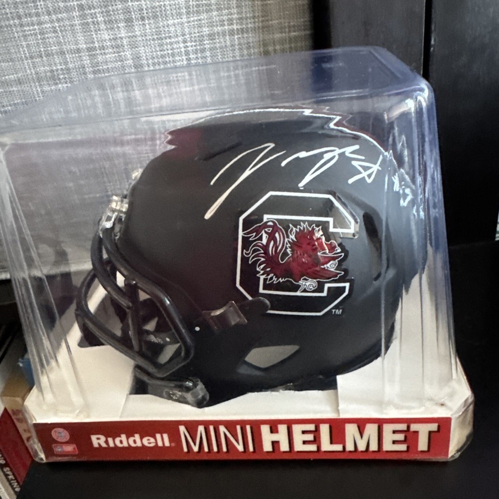 SOUTH CAROLINA GAMECOCK Jaquaze Sorrels Riddell MINI Football Helmet Signed TCU