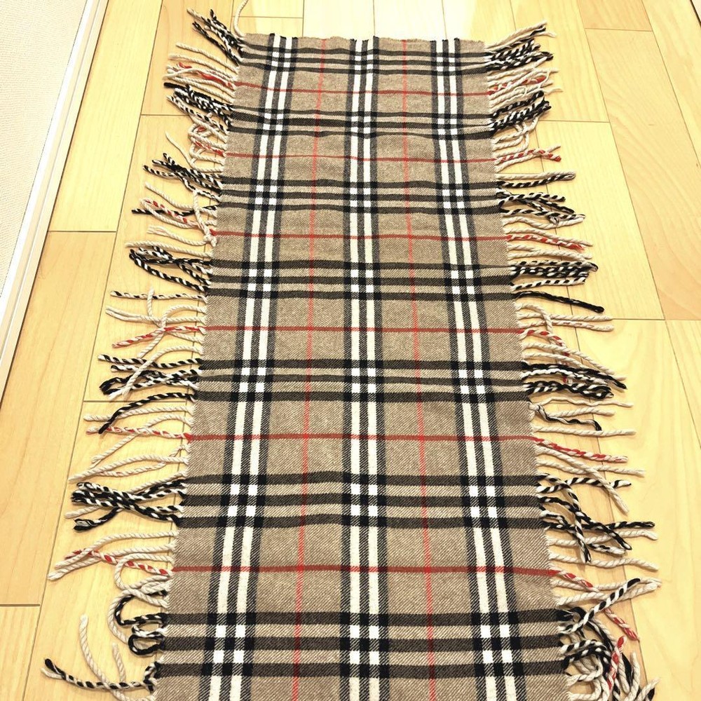 Burberry Cashmere Fringe Scarf Women Scarf Accessory Original LTD Collection VHT