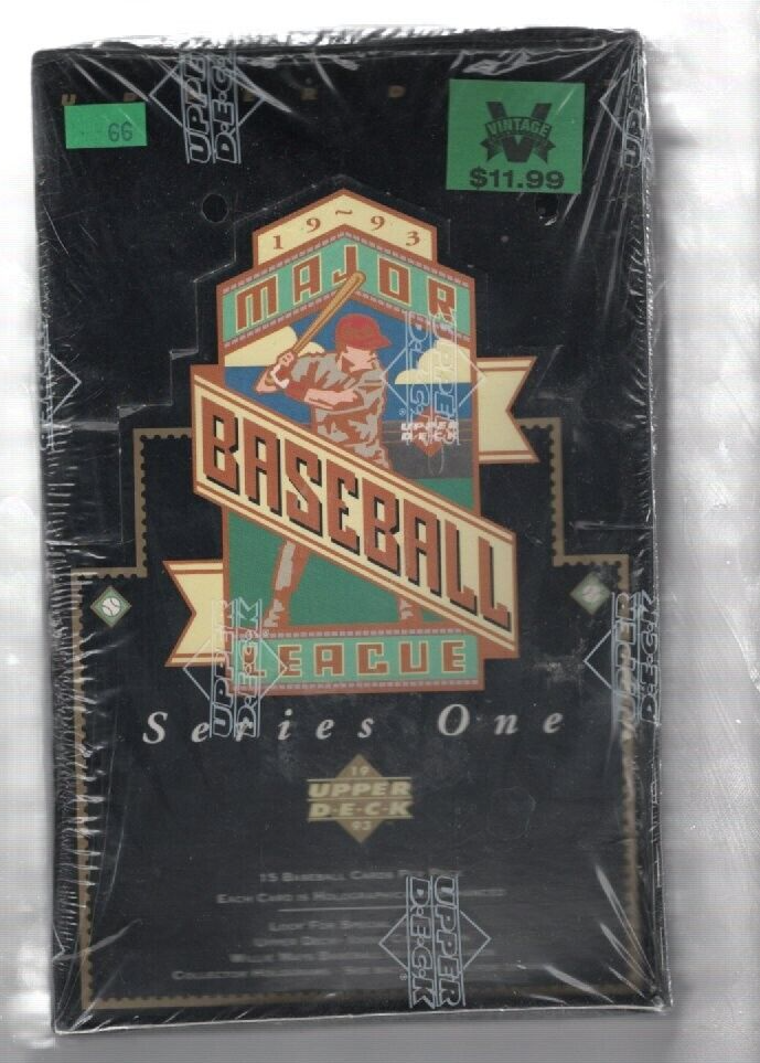 1993 Upper Deck Baseball Series 1 Sealed 36-Pack Wax Box