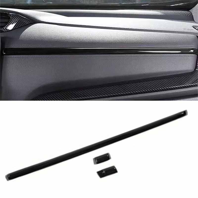 For Honda CR-V CRV Bright Black 2017-22 Panel Strip 3* Central Console Dashboard