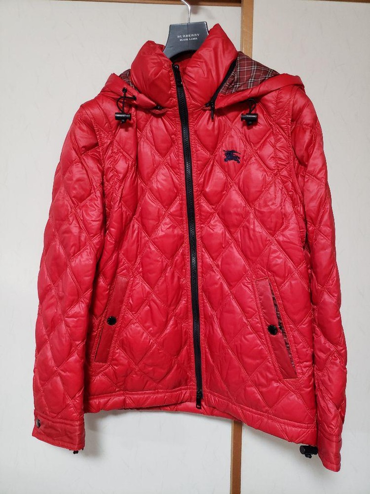 Burberry Black Label Down Jacket Red F/S from Japan