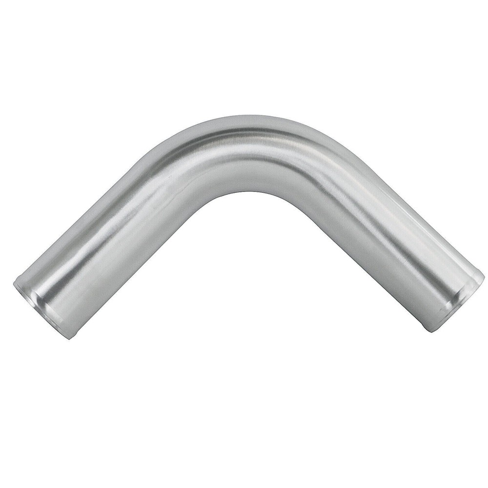 4'' Intercooler Pipe Air Intake Hose Aluminum Alloy Tube Silver 550mm