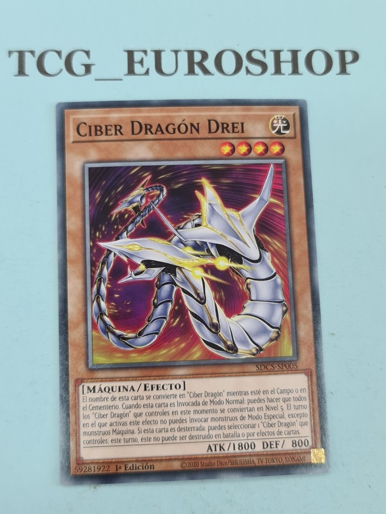 Cyber Dragon Drei 1st Edition Common NM Spanish SDCS YUGIOH Card #2846-image