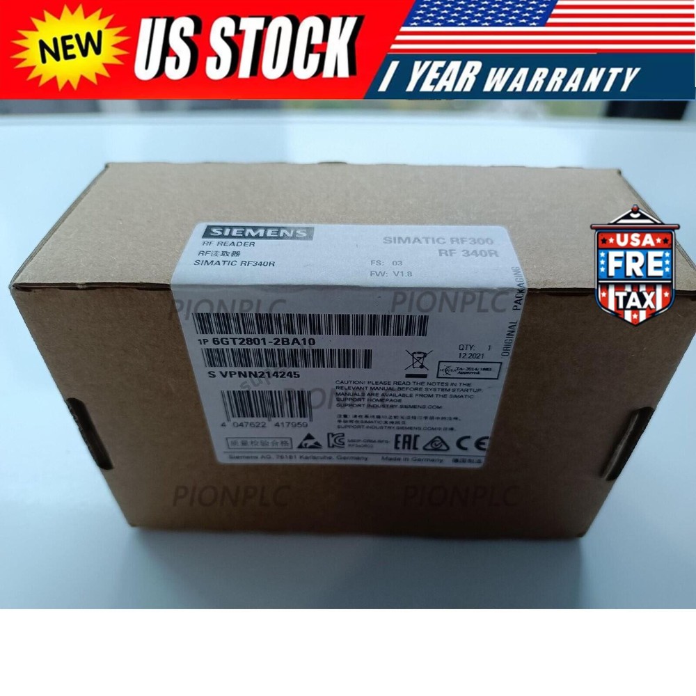 New Siemens 6GT2 801-2BA10 6GT2801-2BA10 SIMATIC RF300 Reader RF340R (GEN2)